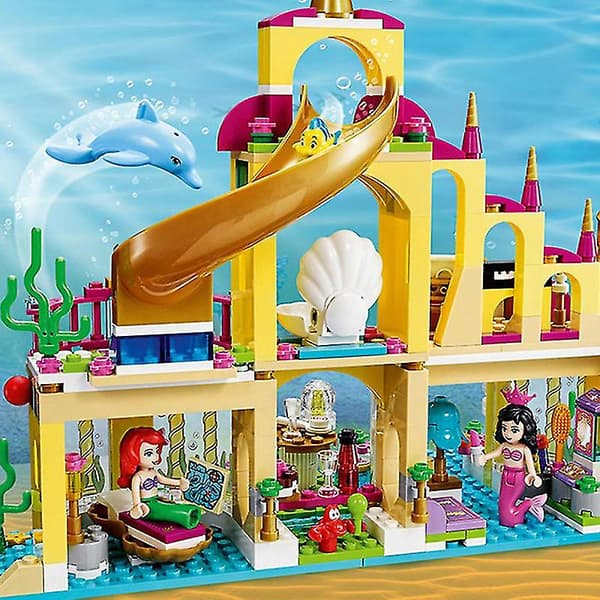 Mermaid Undersea Palace Same Building Block Toy Children's Practical Skill Development Birthday Gift