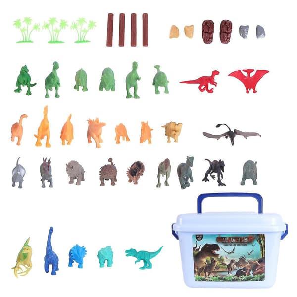52 stk. simulerings-dinosaurleker dinosaurmodell for barns underholdning (tilfeldig mønster)