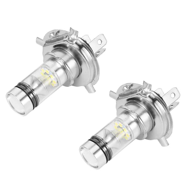 4 stk. Høy Effekt LED H4 Hb2 9003 Pære 100W 20LED Bil Tåkelys Lampe Frontlykter 6000K Hvit