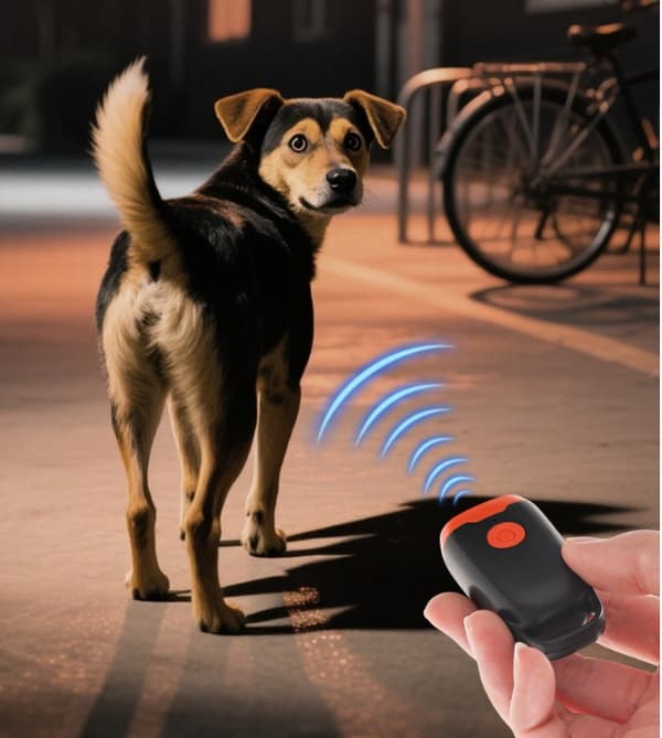 Anti-barking device, ultrasonic dog repeller with LED, rechargeable pet bark stopper 1