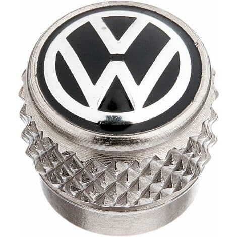 [13]Volkswagen 000071215D - Ventilhetter med VW-logo - For gummi