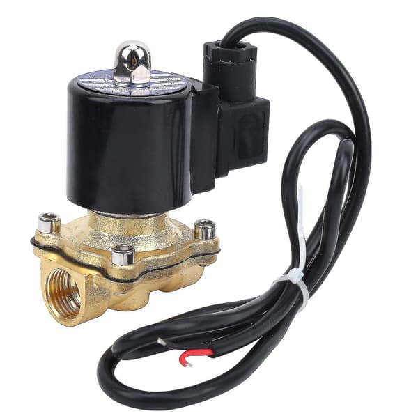 2A16015 G1/2in AC220V Normalt stängd magnetventil i mässing med vattentät spole