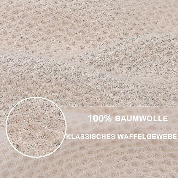 6-pak køkkenhåndklæder i 100 % bomuldsfrotté med krog, abrikosfarvede Apricot 34*73cm