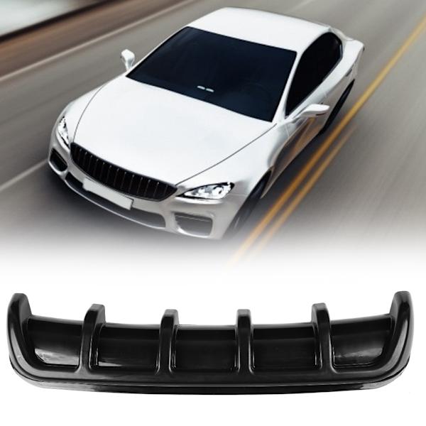 Black Universal Rear Bumper Shark Fin Spoiler Diffuser (Black)