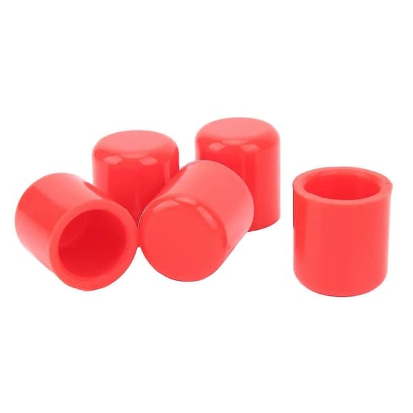 5 st insugsvakuumslang silikonrör ändpluggskydd täcklock 25 mm innerdiameter universell passform för bil röd