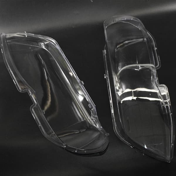 Frontlysglass Frontlys Linse Plastdeksel Erstatning For BMW X5 E53 Høyre+Venstre 2004-2006