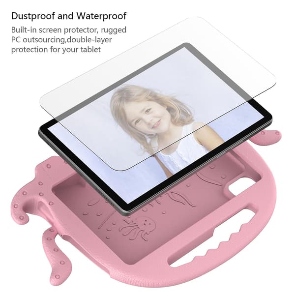 Bläckfisk surfplattefodral för Lenovo Tab M10 3:e generationen 10.1 TB-328 Pink