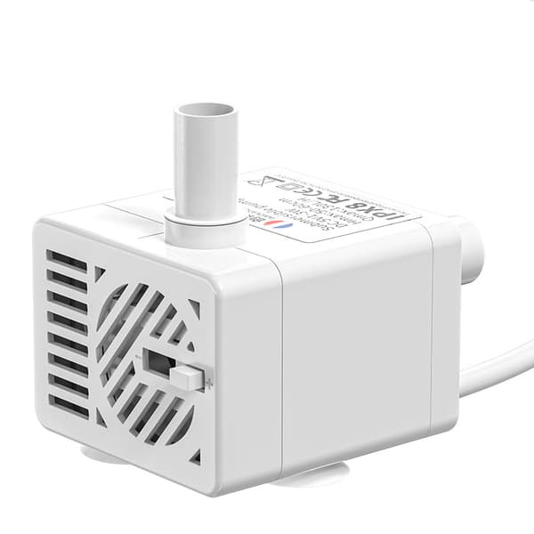 USB vattenpump husdjur 5V tyst mikro borstlös DC vatten avstängd ström vit vattenpump + vattenrör 1 meter