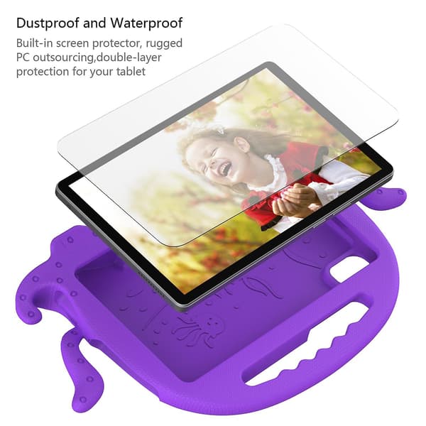 Bläckfisk surfplattefodral för Lenovo Tab M10 3:e generationen 10.1 TB-328 Purple