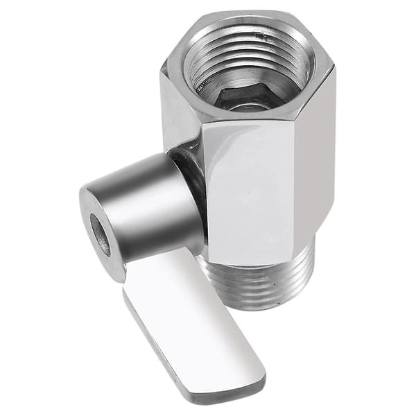 Brusehoved Afspærringsventil, 304 Rustfrit Stål Mini Kugleventil NPT Gevind (1/2 tomme Han X 1/2 tomme Hun)