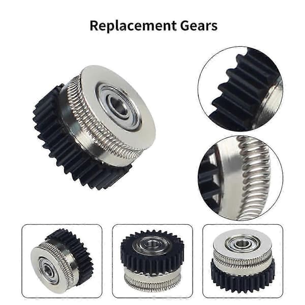 For K2 Plus ekstruder girsett reservedeler varme og sterke gir i helmetall for K2 Plus 3D-printer