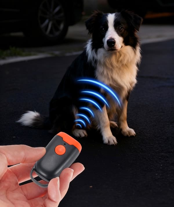 Anti-barking device, ultrasonic dog repeller with LED, rechargeable pet bark stopper 1