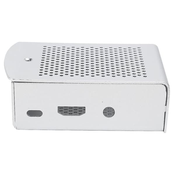 Aluminiumslegeringskabinet til Raspberry Pi 3 b 2B bundkort kølende beskyttelsesboks sølv