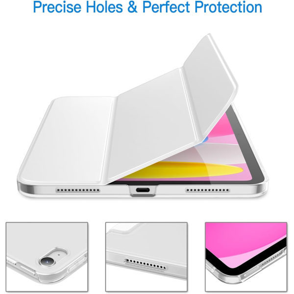 Case for iPad (A16) 11th/10th Generation (2025/2022), Slim Stand Hard Back Case Auto Wake/Sleep Function Marin
