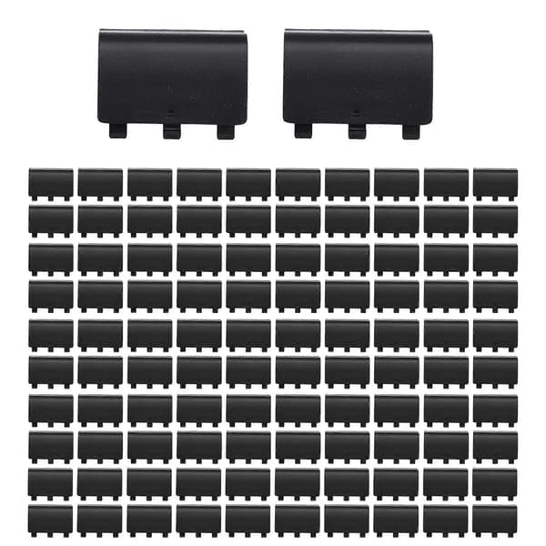 100 STK. Erstatningsbatteridæksel Bagside til Xbox One Controller til XboxOne Trådløs Gamepad Reparationsdele Black