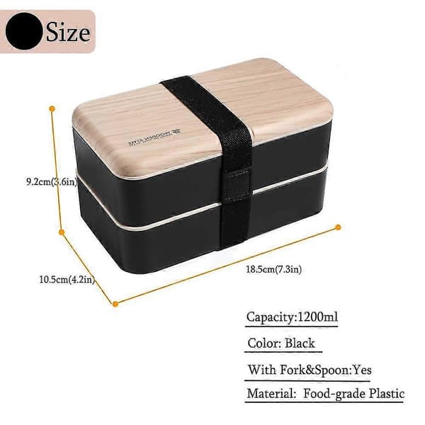 Bento Box Måltidsmatboks Snack Matboks Pakke Skillevegg Matboks Med Mindre Stål