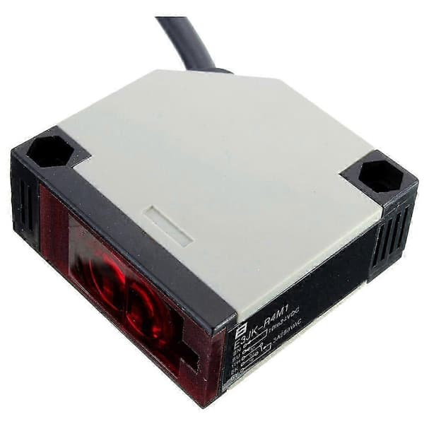 Speilrefleksjon Fotoelektrisk DC12-24V 3A E3JK-R4M1 Sensorbryter m/skruer As shown