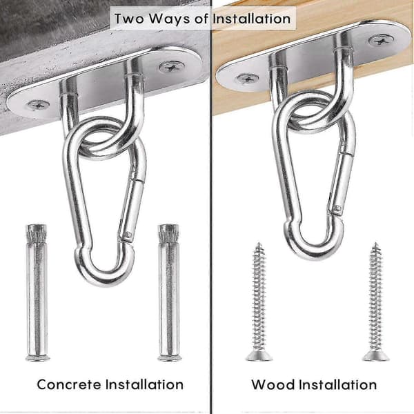 Ceiling Mount, Heavy Duty Ceiling Wall Hook 304 Stainless Steel (1 pc, Silver)