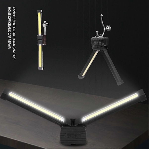 2025 Upgraded Gym Posing Light, 7-Level Dimmable LED Work Light, Magnetic & Hanging Hook Camping Lantern, USB-C Rechargeable