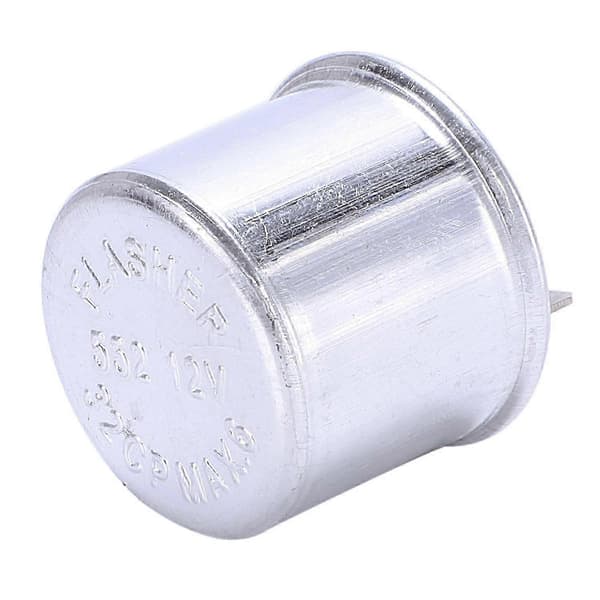 12V Blinkreläenhet för Klassiska Bilblinkers med 2 Stift silver