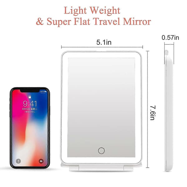 [13]Rechargeable Makeup Mirror with LED Lights