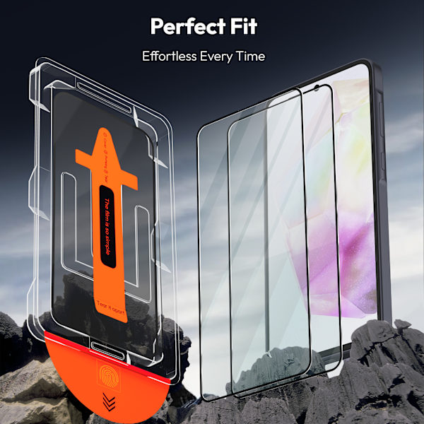 2-Pack Samsung A35 Screen Protector - Tempered Glass | [Automatic Installation] - Bubble-Free Samsung A35