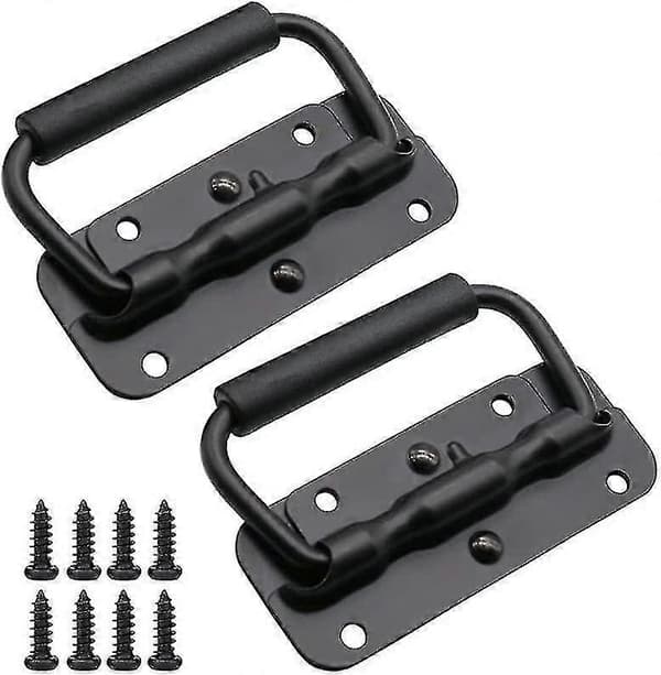 Bokshåndtak 2 stk sammenleggbare kassehåndtak 100 mm sammenleggbart håndtak metall
