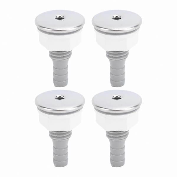 4-pack PVC-bubbelstrålemunstycken för badkar och pooler, raka spa-tillbehör