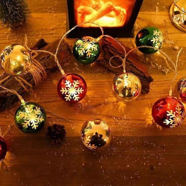 Juldekoration ljusslinga, Spec: Batteridriven 3m Ball