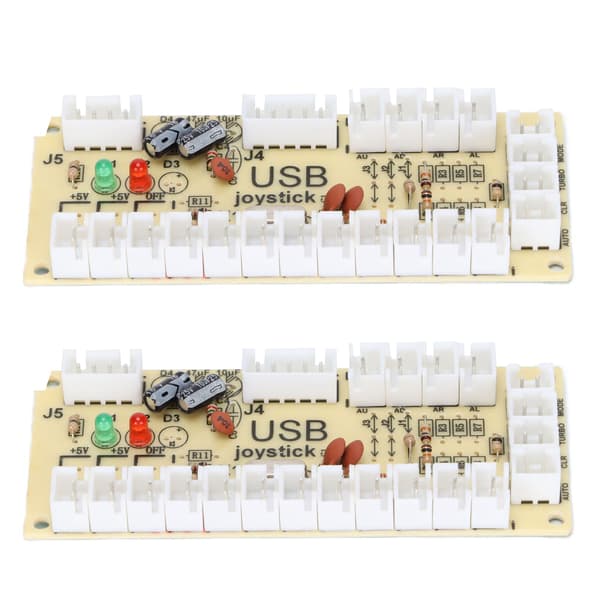 USB-koder uten forsinkelse Arcade Game Controller for PC MAME Raspberry Pi Retro Dobbel Joystick-knapp