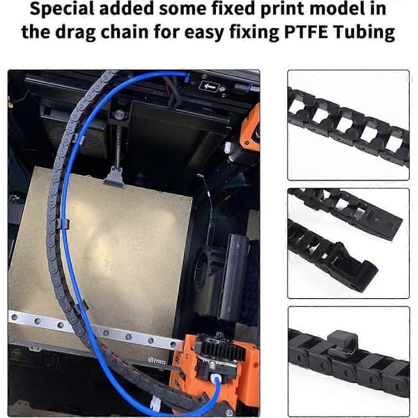 Kabelkjede og filamentsensor for K1 Max CNC-maskin - Essensiell oppgradering Black