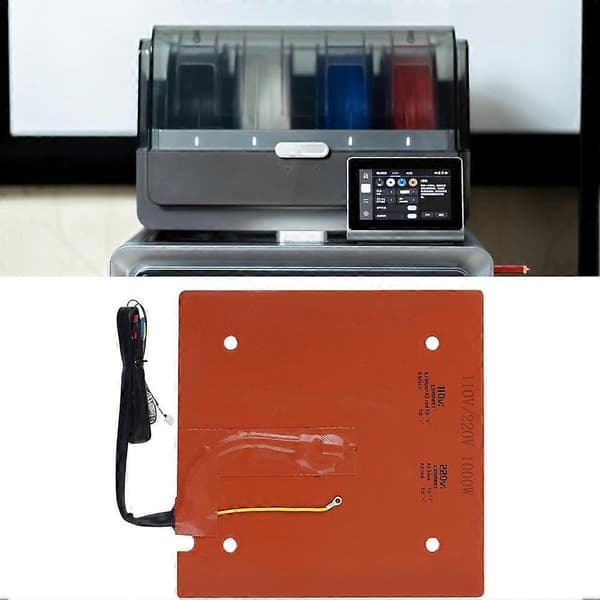Silikone varmepude 1000W til S1C 3D-printer, dobbeltspænding 110V/220V sengevarmer