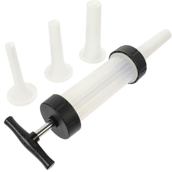 1 sæt køkkenpølsestopper pølsetragtrør husholdningspølsestopper White 30X10.6CM