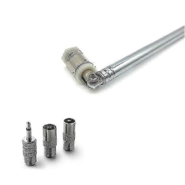 DAB Radio Antenne 75 Ohm Teleskopisk til FM Hifi AV Receiver Mini System