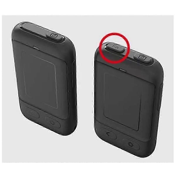 egnet for android fn dobbel knapp bluetooth luftmus fjernkontroll berøringsplate Black