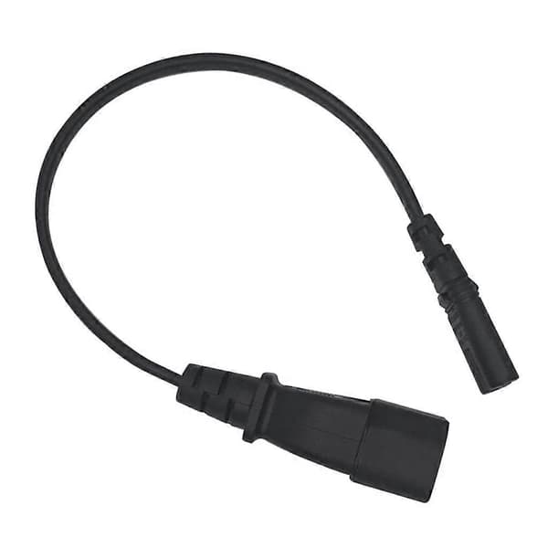 IEC 320 C14 hane till C7 hona strömförlängningskabel ersättning 30cm