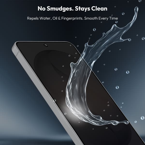 2-Pack Samsung S26 Privacy Screen Protector & 1-Pack Lens Protector - Tempered Glass | [Automatic Installation] - Bubble-Free