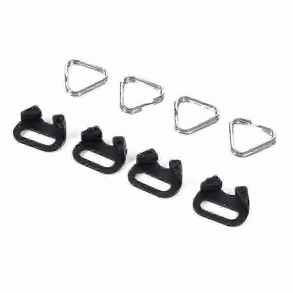 [13]4-pack trekantiga delade ringkrokar för kamerarem