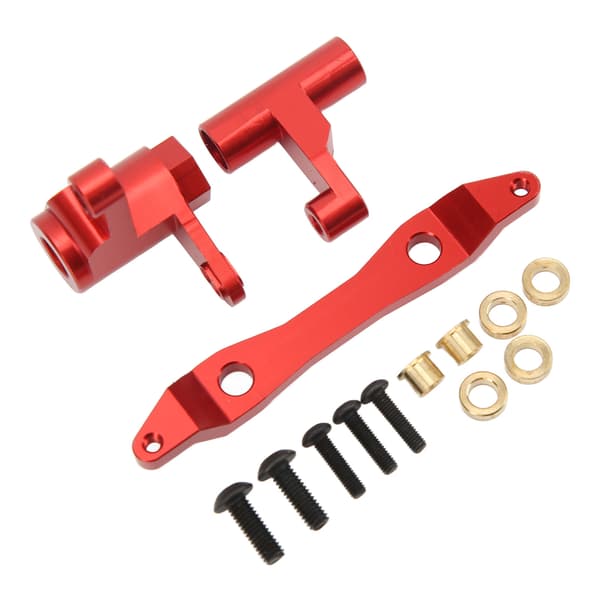 Aluminium Steering Arm Assembly, High Strength Lightweight Replacement for Redcat Racing Shredder 1/6 RC Car