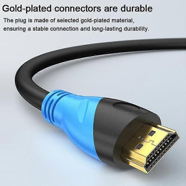 WG143 HDMI-kabel 2.0 TV-datakabel 0.5m Black Blue 0.5m