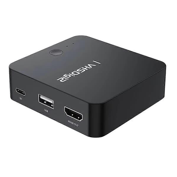 AV-videospiller, analog video til digital konvertering Lagre til SD/USB, for, videospiller, Hi8, videokamera, DVD-spiller Black