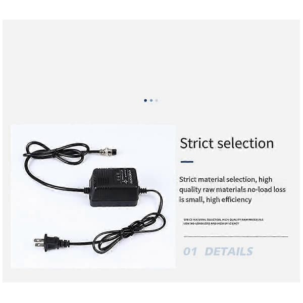 15V Strømforsyningsadapter til F4 Mixing Console med 3-benet stik og EU-stik Black