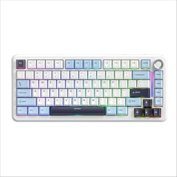 AULA F75 80 Mechanical Keyboard Hot-swappable Wireless Keyboard Bluetooth Wireless PBT Gaming Tri-mode Keyboard