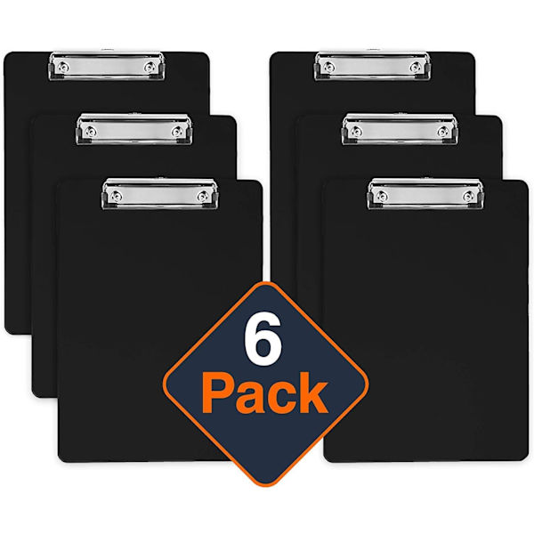 [13R]Plastblok (6-pak) Multipakke Blok (Sort) Robust A4 Fo