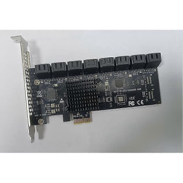 PCIE Adapter Mining 16 porte 6Gb til PCI Express Controller Udvidelseskort PCIe til III Konverter til