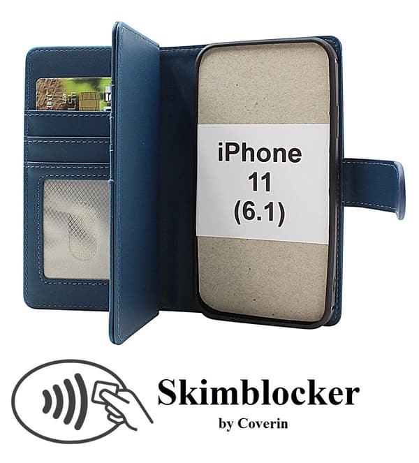 Skimblocker iPhone 11 (6.1) XL Magnetic Wallet Case