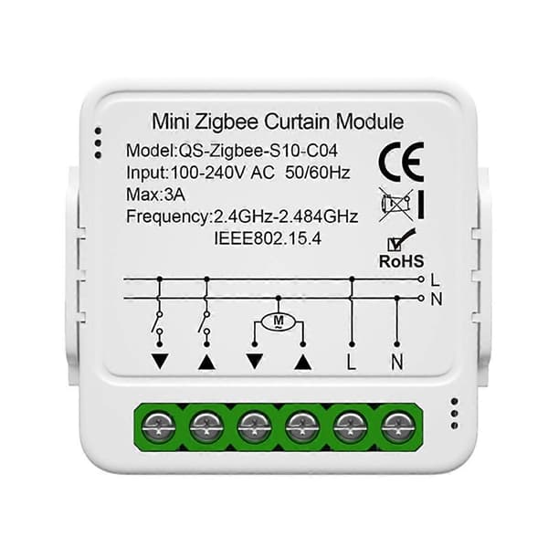 Tuya WiFi Gardinmodul Smart Mini Gardinafbrydermodul Smart Hjem Understøtter Stemmestyring