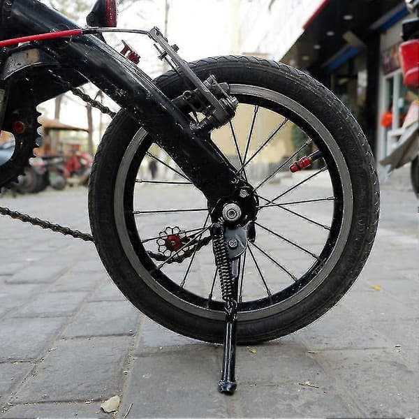 Fällbar cykelstöd 14 tum för K3 sidostöd ultralätt fäste silver A