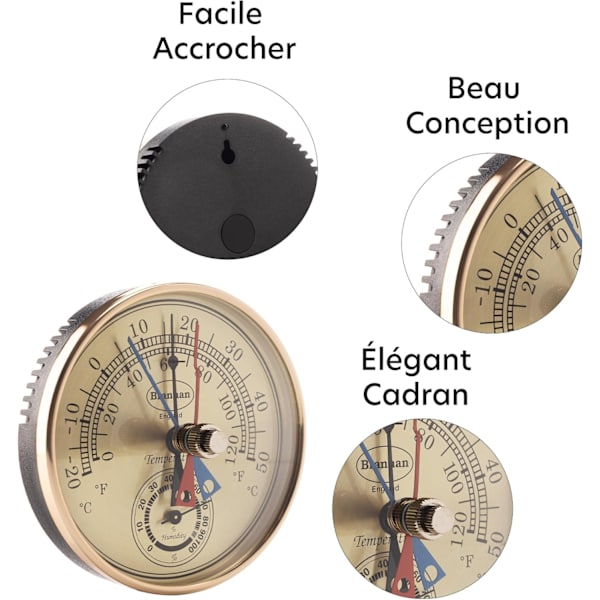 12/413 Termometer/Hygrometer med Max./Min. Urtavla