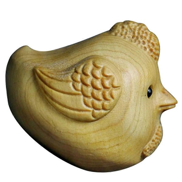Trekyllingfigur utskåret ornament til hjemmet 4 stk. skrivebordskyllingdekor